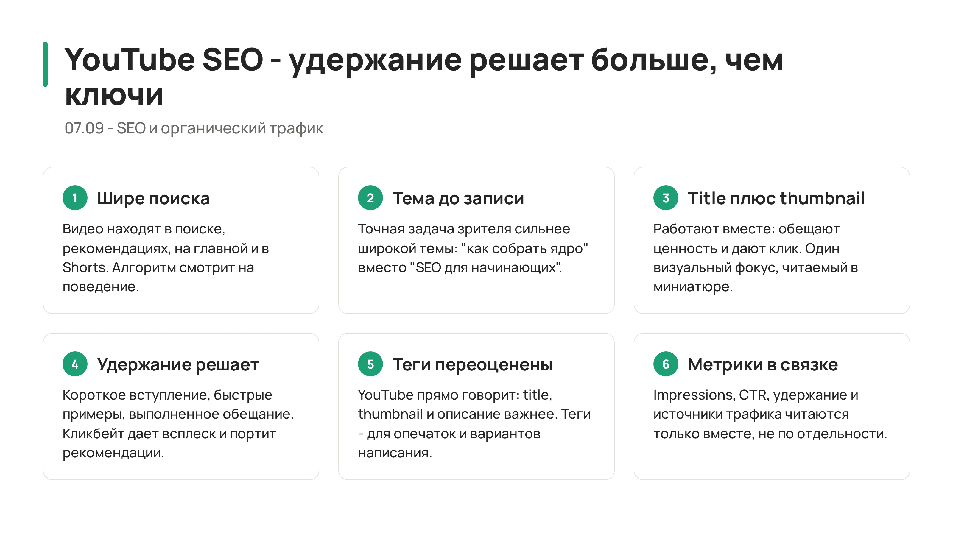 YouTube SEO